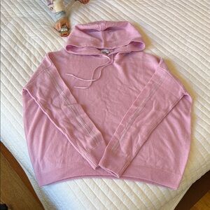 Cashmere boxy hoodie